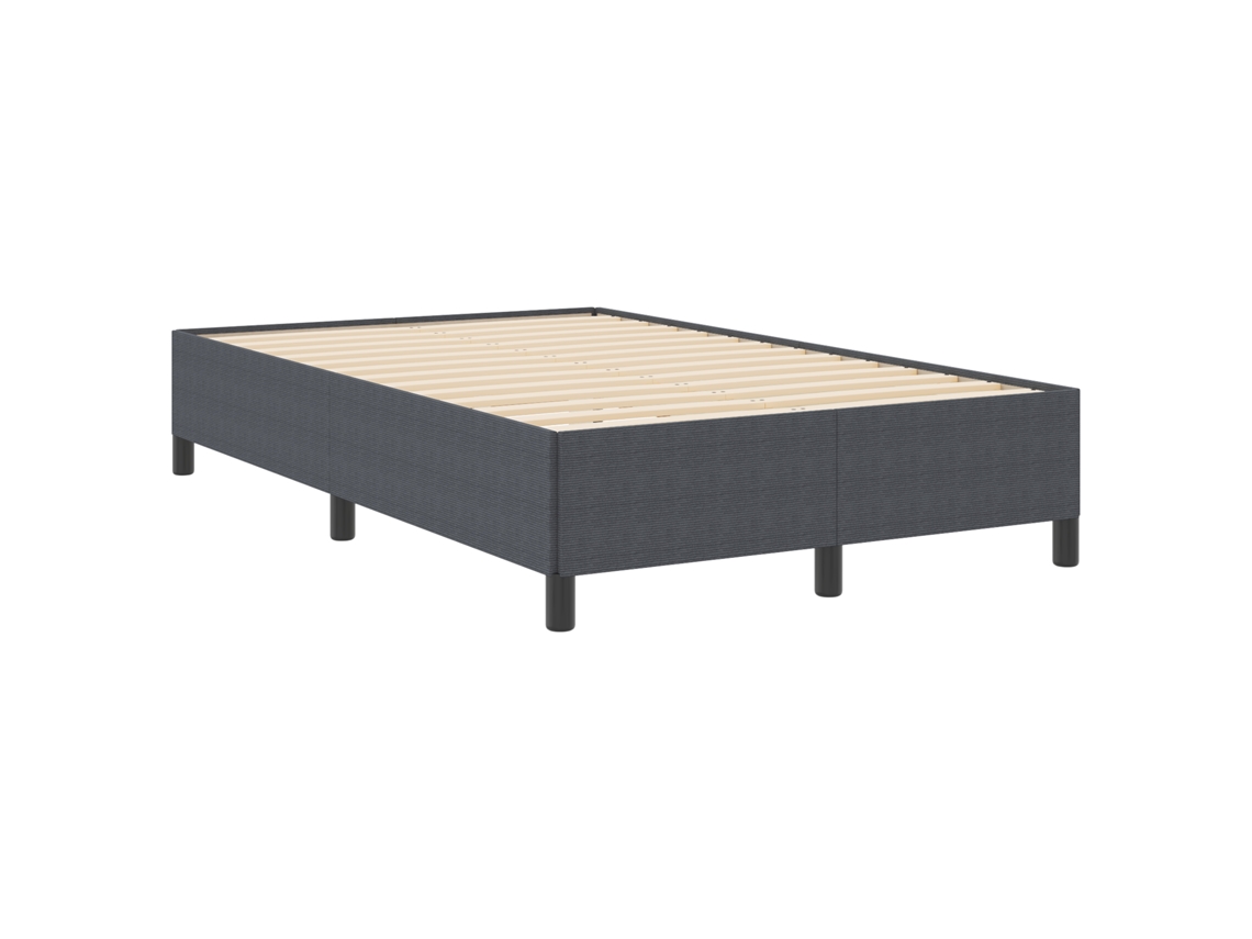 Estrado De Cama Plataforma Minimalista Cinza Escuro Vidaxl Charcoal Wood (120x200 Cm)