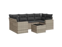 Garden Sofa Set, Garden Sofa Sets Vidaxl Cinzeto Rattan / Vime (n/a)