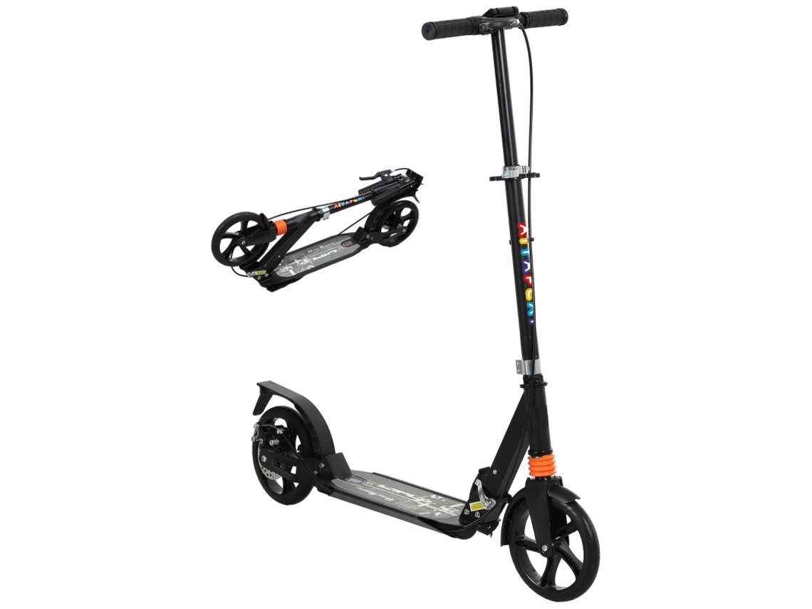 Patinete Infantil Com Guidão Ajustável E Dobrável,adequado Para Crianças De 6 A 12 Anos,dimensões 94x36x88-13cm,preto.