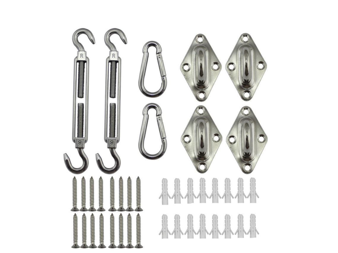 Kit De Acessórios Para Montagem Em Parede De Guarda-sol De Aço Inoxidável SUNNY SPACES