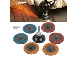 45 Peças Disco De Lixa 2" 180/320/400 Grit Disco De Polimento Roda De Esmeril Vermelha Amarela Azul