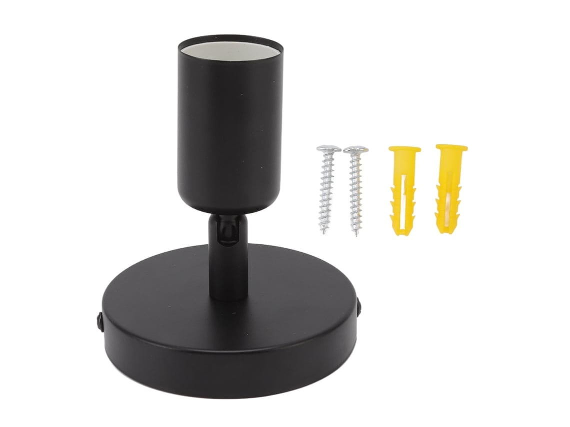 Suporte de lâmpada de parede simples e moderno E26 E27 para quarto e sala de estar 85-265V