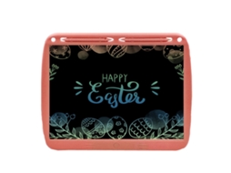 Linha Colorida (rosa)15 Polegadas Recarregável Tablet De Escrita Manual, Caneta Dupla Tablet De Escrita Lcd Kids Drawing Board