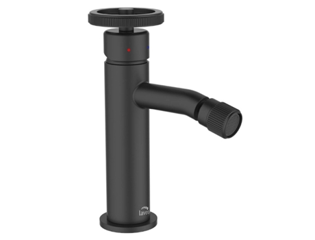 Torneira de Bidé de Pé em Latão Preto de Estilo Industrial com Misturador Cerâmico