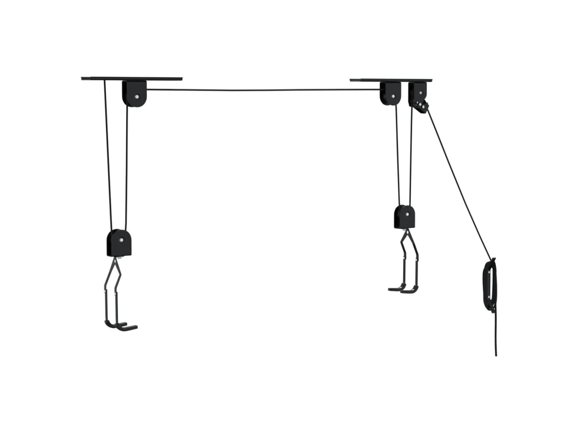 Bike Hoist, Bike Hoists Vidaxl Preto Aço