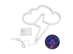 Luz de néon LED com bateria, para parede, decoração interior, quarto, bar, festa, azul, rosa S/MARCA