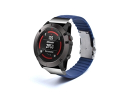 Bracelete Silicone Líquido para Garmin Enduro Azul Escuro