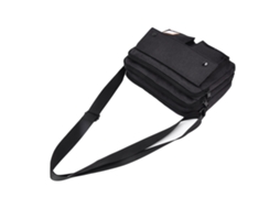 Bolsa Bandolera Pequeña Impermeable Para Hombres Empresa Oficina Viaje Negro