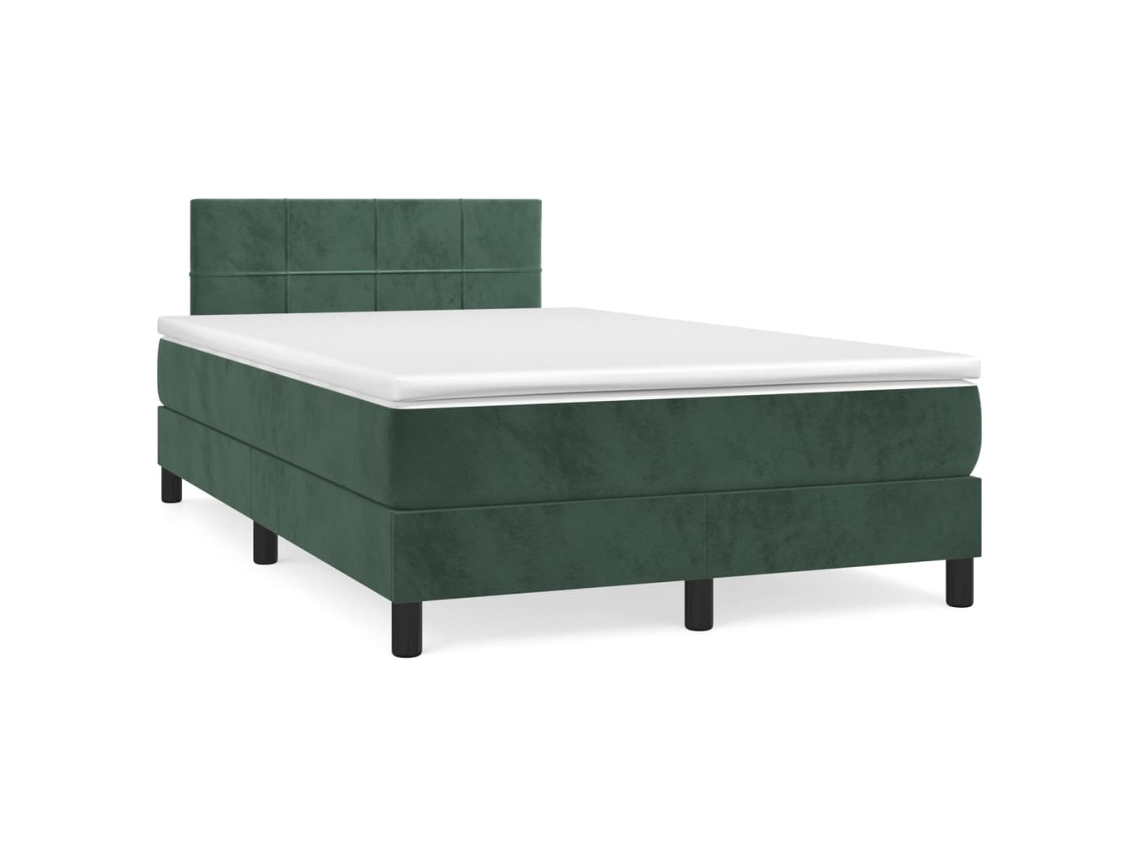 Box Spring Bed, Box Spring Beds Vidaxl Verde Veludo (120 X 200 Cm)