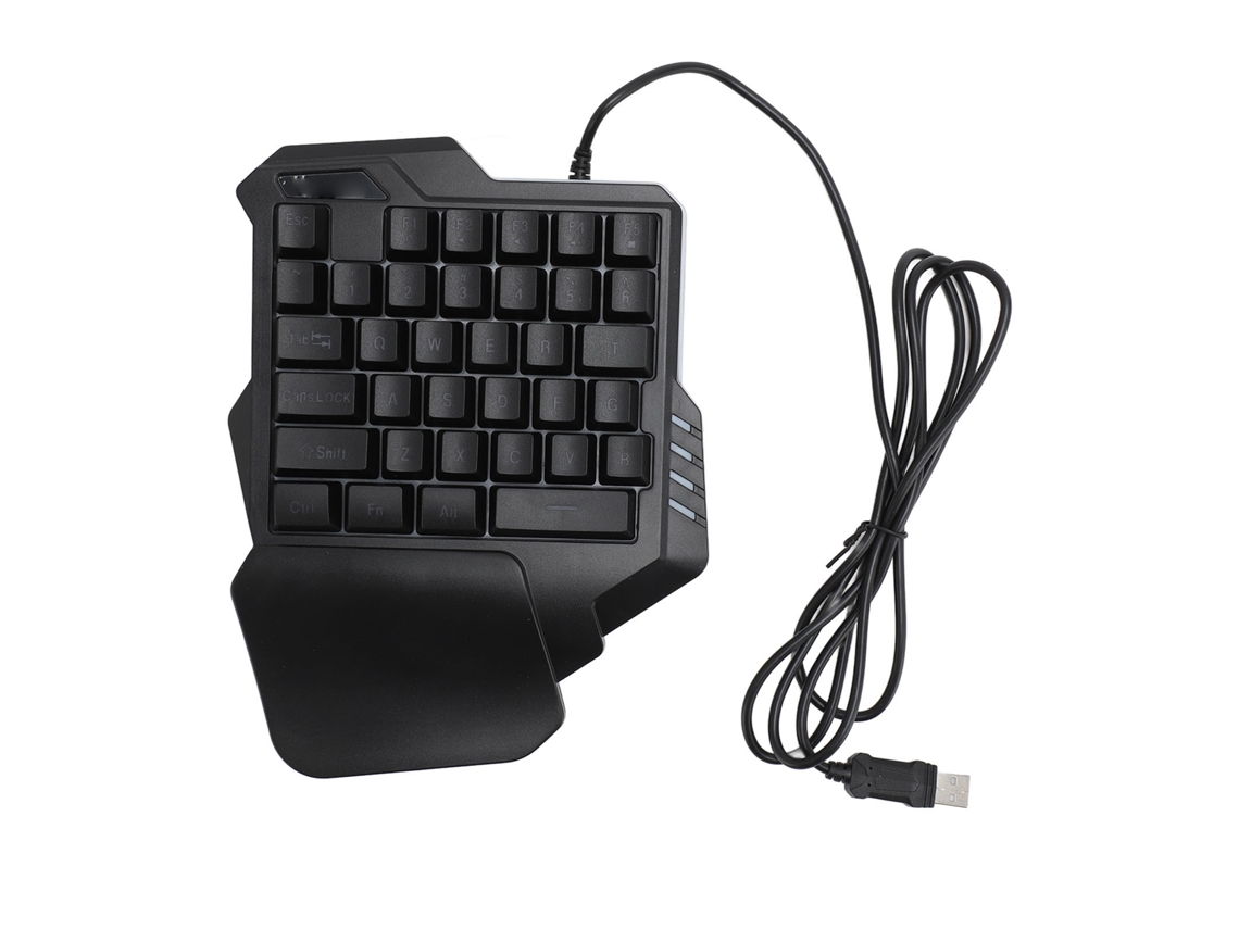 Aetheria teclado Gamer com uma Mão 35 Teclas Portátil Iluminado Ergonomico para Pc Windows 7 8 10