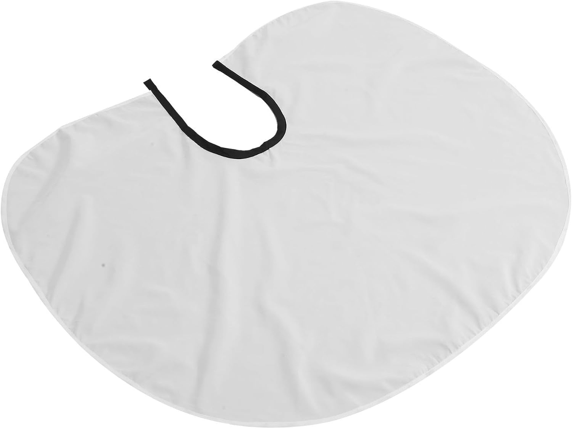 Cape De Coiffure En Polyester Pour Salon Et Maison, Blanche