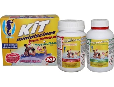 Minipiscinas PQS Cloro 500g + Antialgas 500g (Outlet Grade A)