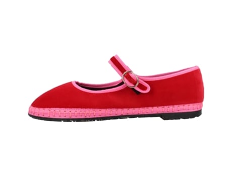 Sapatos De Mulher Flabelus Aurelie Tecido Vermelho (37)
