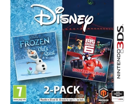 Jogo Nintendo 3DS Disney 2 Pack: Frozen + Big Hero 6
