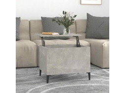 Vidaxl Mesa De Centro 60x44,5x45 Cm Derivados Madeira Cinzento Cimento