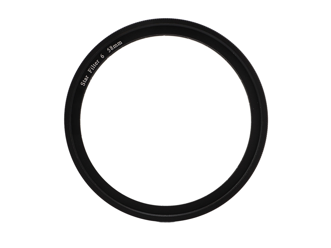 Filtro Estrella Ajustable 6 Líneas Efecto Starburst Hd Coating Para Cámara 58mm