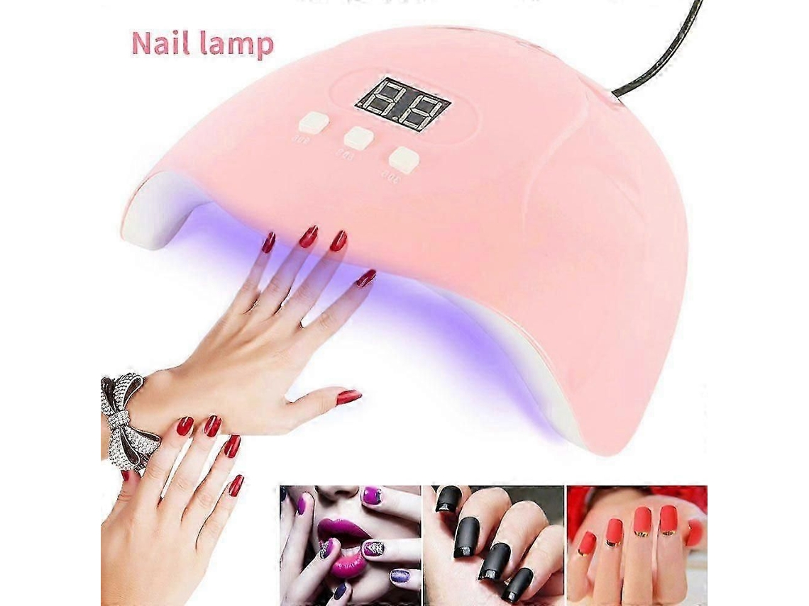 54w Dual Light Source Nail Dryer With 3 Timer Settings Fast Curing Uv Lamp For GOKOCO