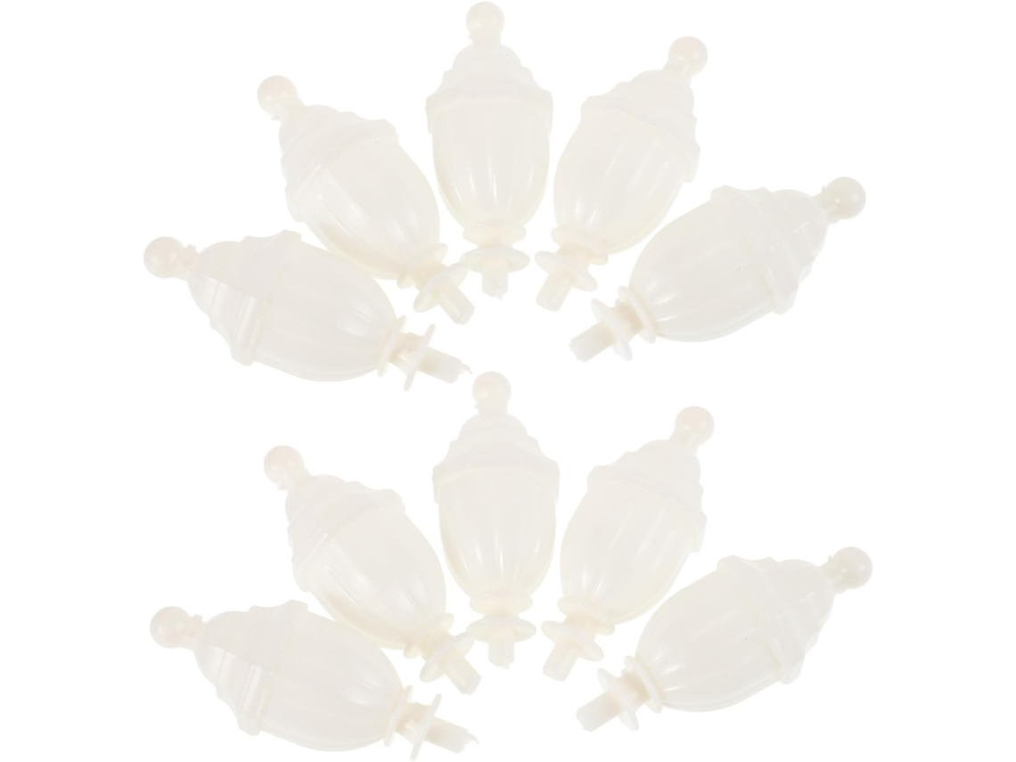 Conjunto De 8 Peças Ponteiras Decorativas Para Mosquiteiro, Ponteiras De Plástico Para Postes Cama, Enfeites Coloridos