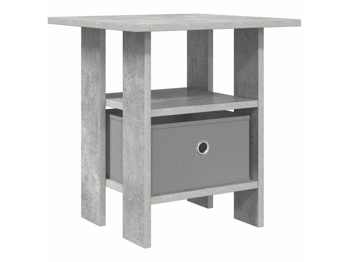 Conjunto 1 Mesa-de-cabeceira Vidaxl Cinzento Derivados De Madeira (41 X 40 X 45 Cm)