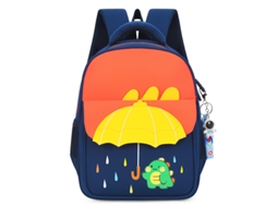 Mochila escolar Eifson para crianças de 3 a 6 anos, 34x26x15cm - Laranja