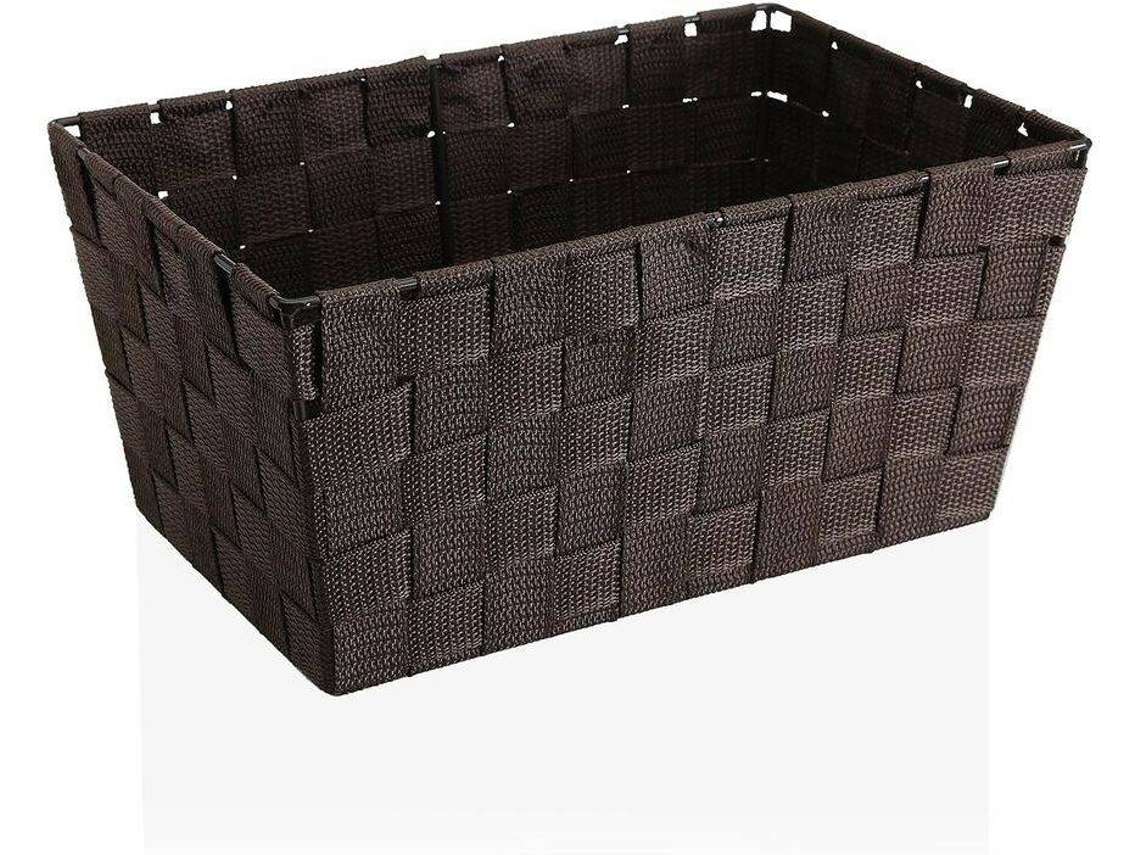 Cesto BIGBUY HOME (Castanho - Têxtil - 20 x 15 x 30 cm)