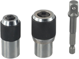 Conjunto De 3 Peças Extrator Torneiras Com Mandíbulas Ajustáveis Para Nº 6-1 4e 1 4-1 2, Adaptador De Soquete Em Aço Cr