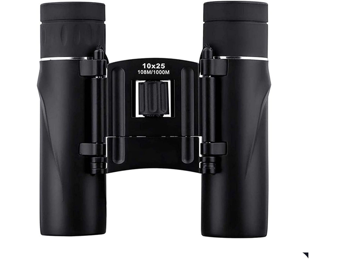 Telescópio Portátil, Telescópio Monocular, Binóculos Compactos 10x25, Prisma de Teto Compacto À Prova D'água JYTGALX (preto)