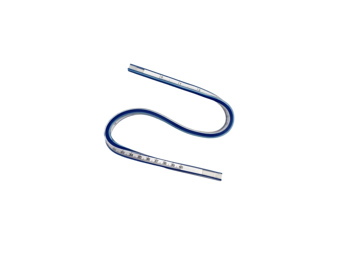 Lurelia Régua De Medição 40cm Com Flexível Para Engenharia