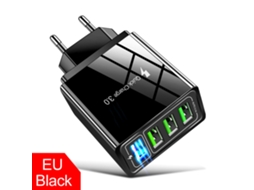 Aetheria carregador de Parede Rápido Qc 3.0 com Hub Usb Led, 3 Portas, Compatível com Samsung e Iphone