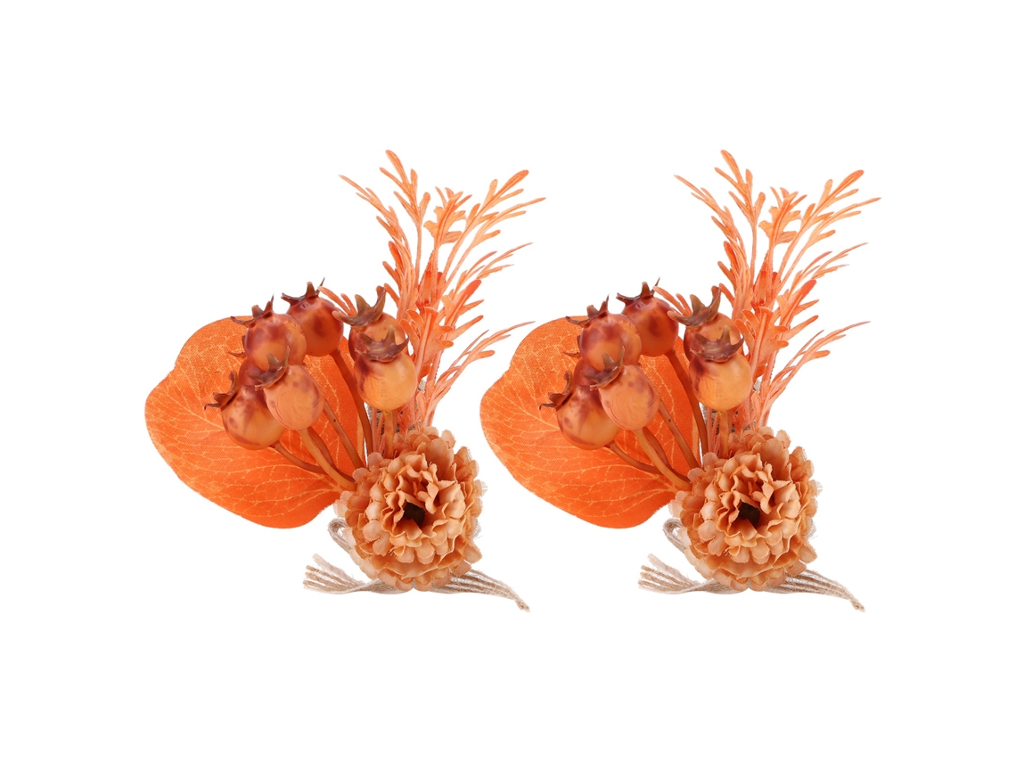 Aro Para Guardanapkin Flor Decorativo Inovador 2 Unidades