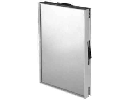 Painel de Acesso de 250x330 mm com Moldura de Azulejo Magnético e Porta de Inspeção de Aço na Parede