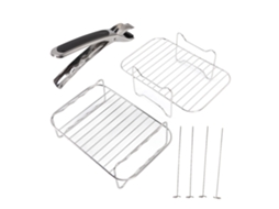 Laxiscreed Grelha Acessória Em Aço Inox Para Fritadeiras De Ar, Compatible Com Sistemas Ninja De Cesto Duplo