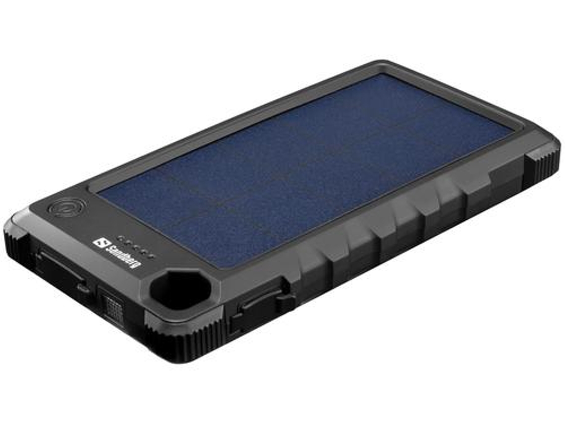 Powerbank SANDBERG Outdoor Solar (10.000 - USB-C - Preto)