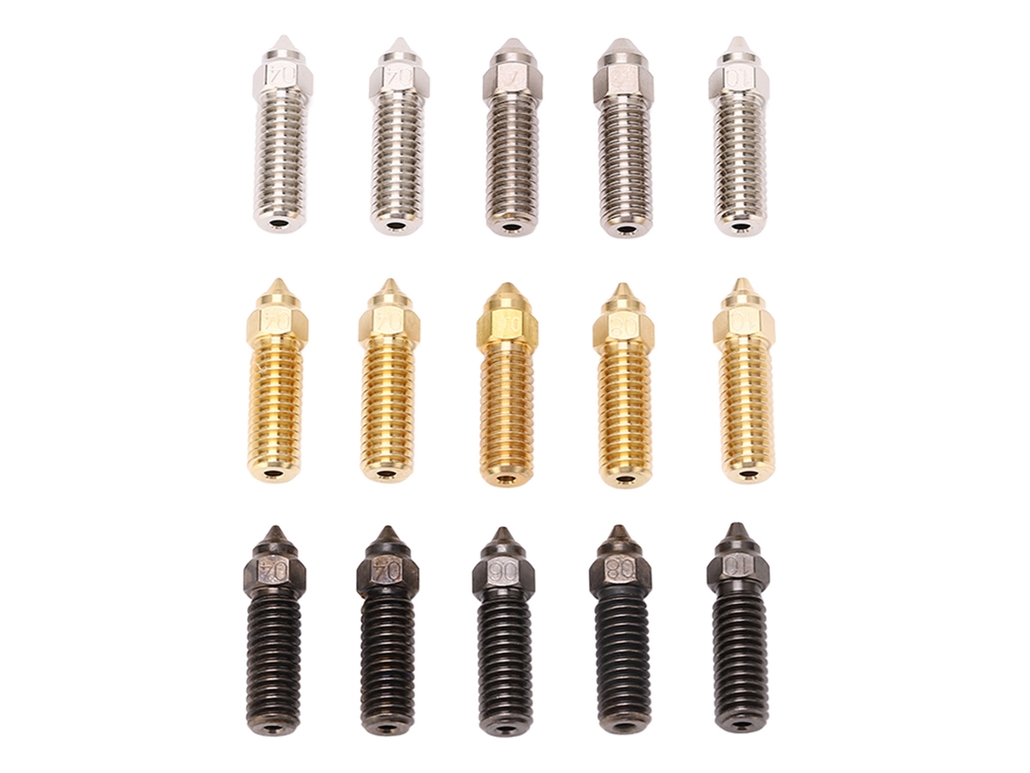 Conjunto De 15 Boquillas Para Impresora 3d Extruder M6 Hilo 1.75mm Para Sovol Sv06 Plus Sv07