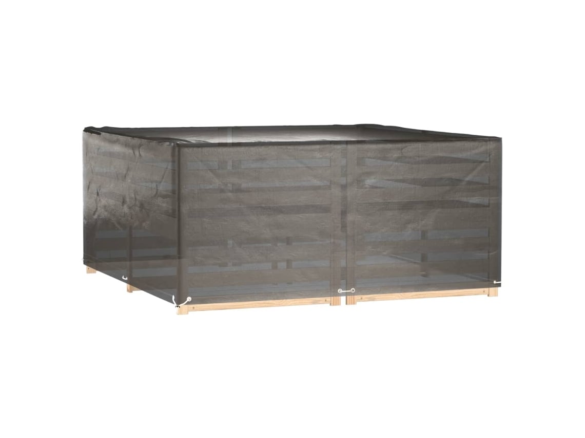 Maison Exclusive - Capas P/ Mobília De Jardim 2 Pcs 16 Ilhós 205x205x90cm Quadrado