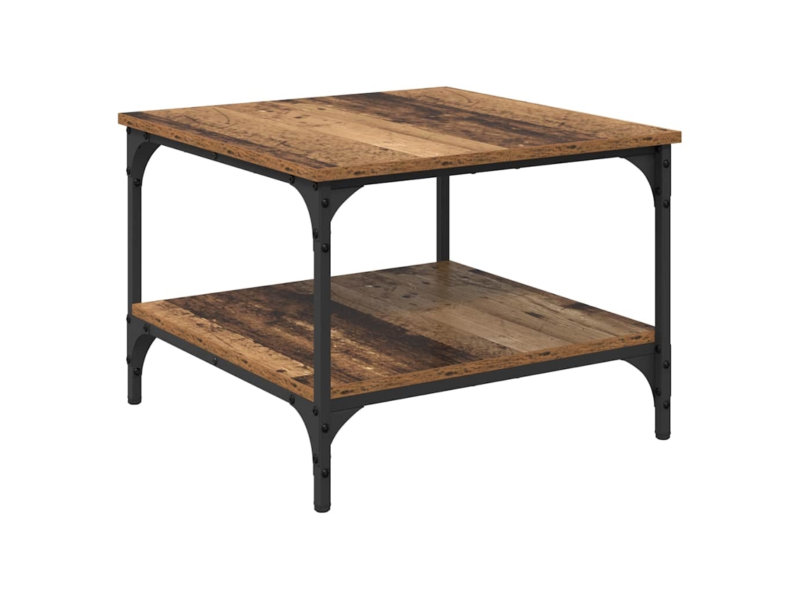 Mesa de centro Madeira Antiga 55 x 55 x 40 cm - Exclusiva da Maison