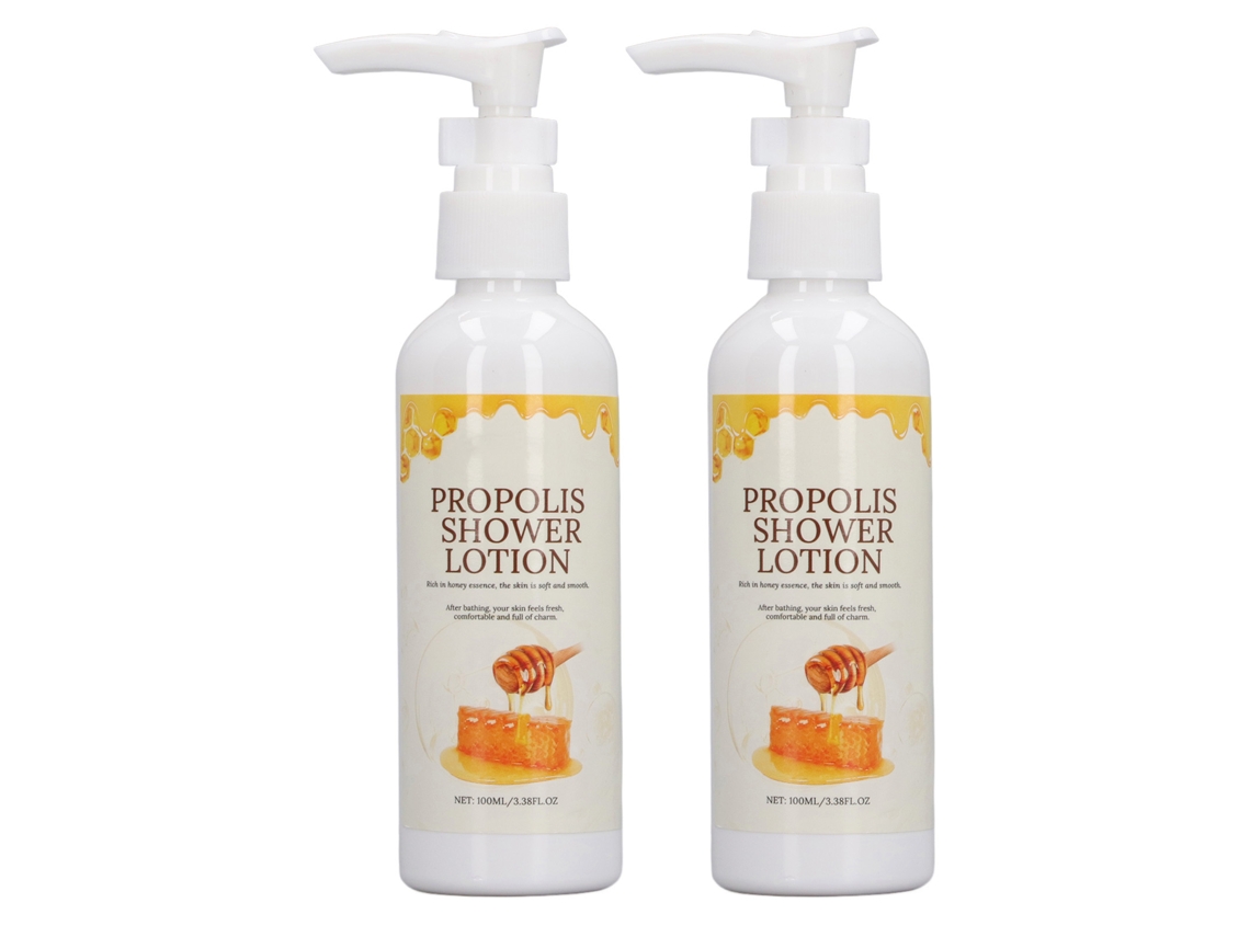 2pcs Gel De Ducha Hidratante De Miel Y Propolis 100ml Para Todos