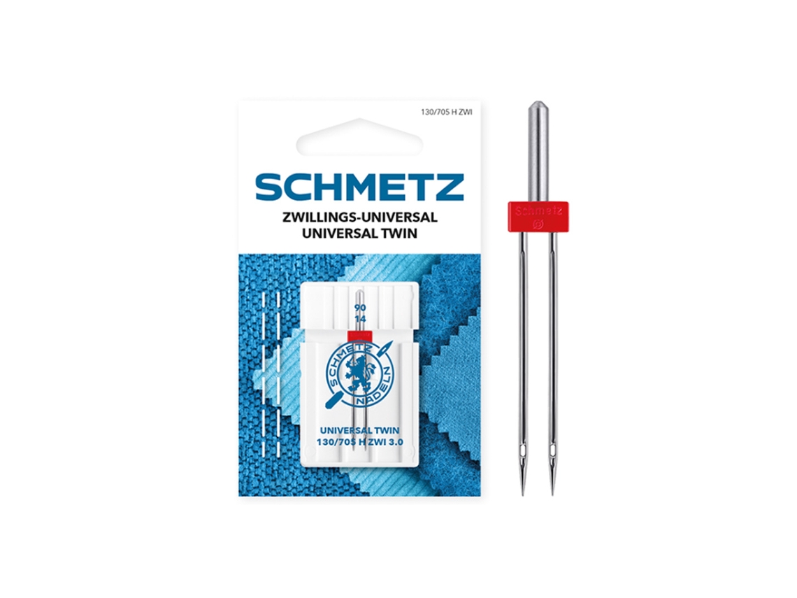 Agulha Schmetz Twin Universal 130/705 H Zwi 3.0/90. Pacote 1 Agulha