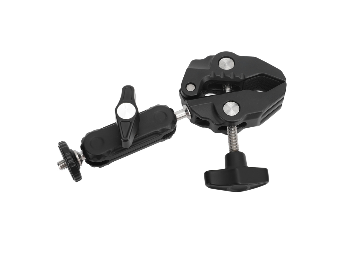 Suporte De Pinça Multifuncional Para Câmera Com Duas Pinças E Cabeça Esférica, Braço Mágico E Adaptador De Cabeça Esférica