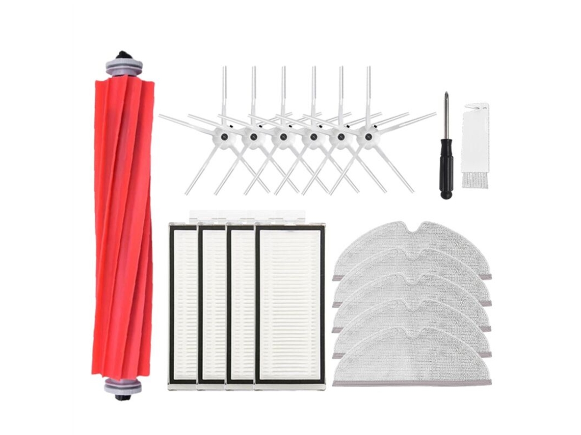 Acessórios para Filtro Hepa Max/ Max+/t8, Escova Lateral Principal, Pano de Limpeza, Peças para Aspirador Robô BRILVIBERA