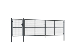 Portão de Jardim em Tela Antracite 500x125 Cm Aço Galvanizado MAISON EXCLUSIVE