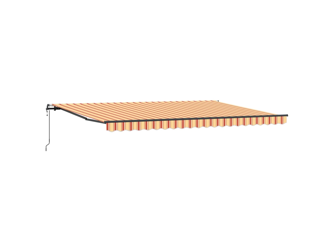 Toldo Retrátil Amarelo e Laranja 500 × 300 Cm Tecido e Alumínio MAISON EXCLUSIVE