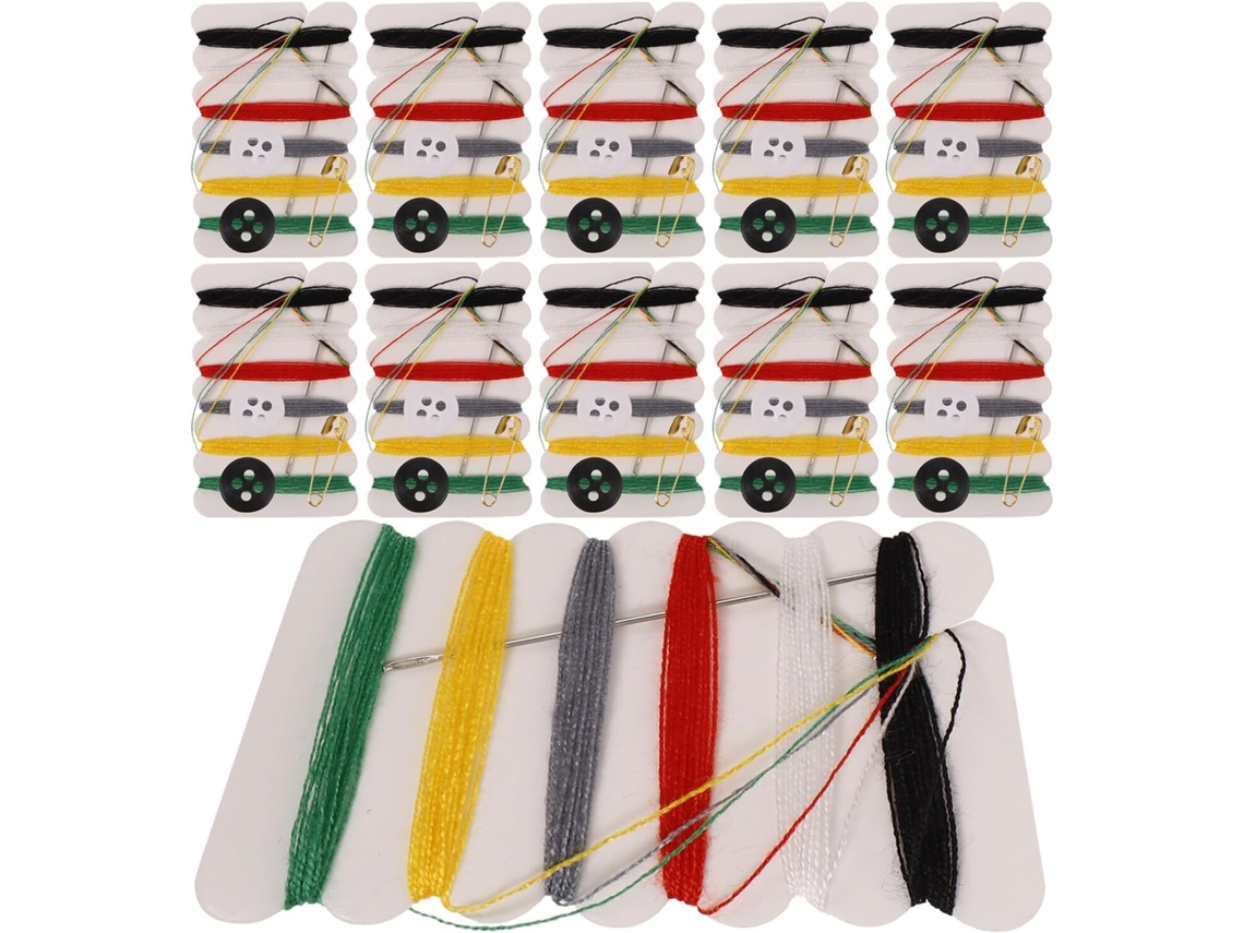 Kit De Costura Doméstica Com 100 Peças: Agulhas, Linhas, Botões Variados, Multifuncional.