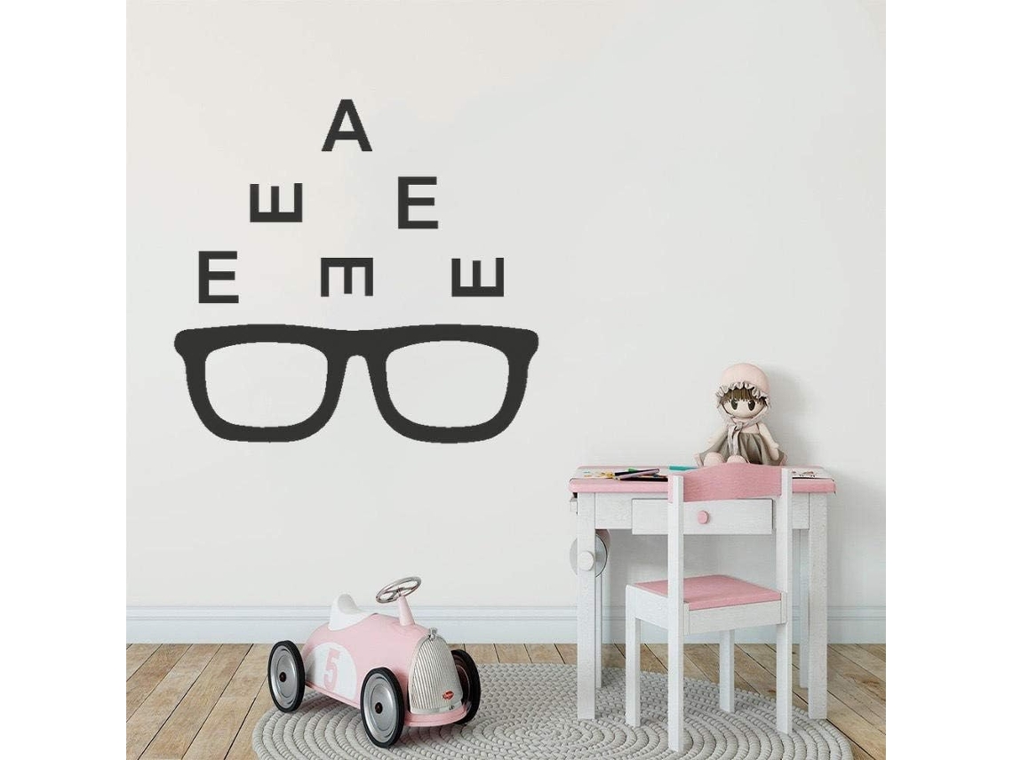 Adesivos Muraux, Design Para Teste Oculaire Adesivos Muraux Adesivos Decoração De Salão Teste Mur 57x45cm