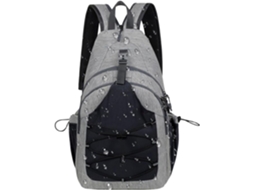 Mochila De Viagem Masculina, Mochila Grande Para O Peito Com Suporte Para Celular Alça De Ombro Co Gokoco