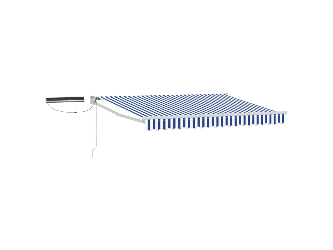Conjunto 1 Toldo Elétrico Vidaxl Azul Poliéster (2,5 X 2 M)