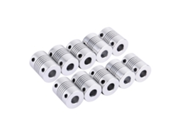 Acoplador De Eixo De Presa Flexível Fina Para Motor Passo A Passo Cnc Roteador 5x5/8mm