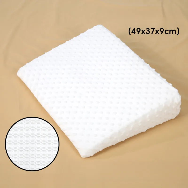 Almofada Inclinada 15° Anti‑regurgitação Para Bebés Czhhmart, Utilizável Em Dupla Face Com Tecido Respirável Branco