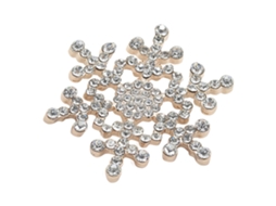 Broche Liga Diamante Snowflake Decoração Roupa Presente
