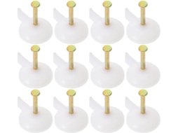 Conjunto Sewacc de 45 ganchos metálicos para parede, design elegante, ideais para pendurar cortinas e persianas.